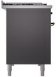 Ilve® Nostalgie II Series 48" Graphite Matte Pro Style Dual Fuel Range-2