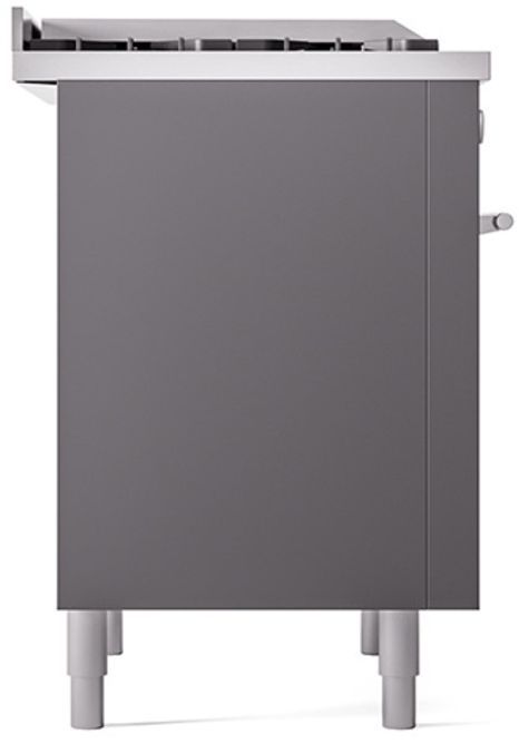Ilve® Professional Plus II 36" Graphite Matte Pro Style Dual Fuel Range-3