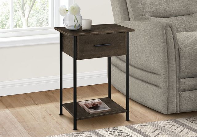 Monarch Specialties Inc. Dark Oak Accent Table-1