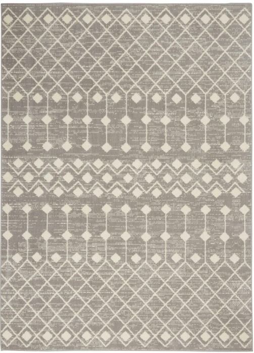 Nourison Home™ Grafix Gray 5'x7' Style 4 Area Rug-0
