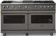 Viking® 5 Series 60" Damascus Gray Pro Style Gas (NG) Range with Brushed Brass Trim-4