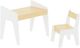 Northfield Living 3-Piece Natural/White Kids Table and Chair Set-3