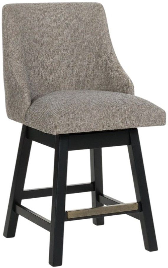 Signature Design by Ashley® Neymorton Brown/Dark Gray Swivel Bar Stool-0