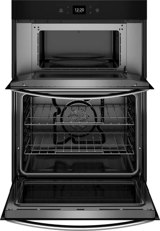 Whirlpool® 27" FingerPrint Resistant Stainless Steel Oven/Microwave Combination Electric Wall Oven-1