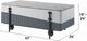ACME Furniture Wilkins Gray Lift Top Coffee Table with Gray-White Base-2