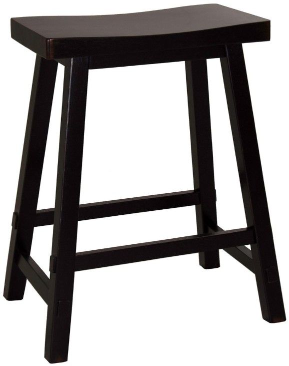 Liberty Furniture Creations II Black 24" Sawhorse Counter Stool-0