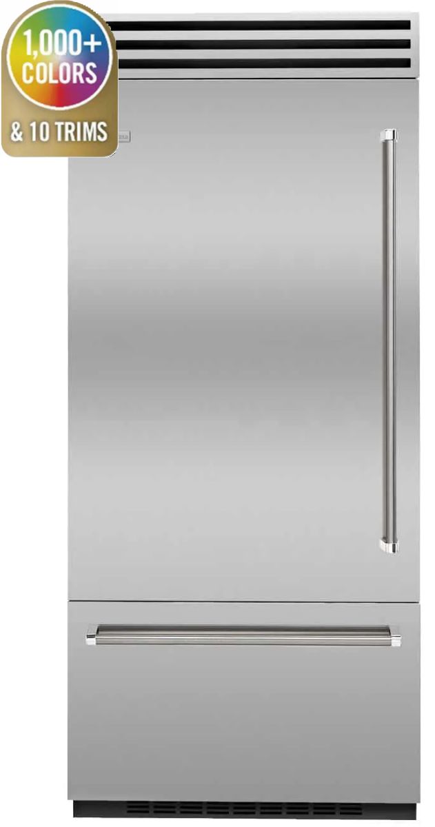 BlueStar® PRO 36 in. 22.4 Cu. Ft. Stainless Steel Built In Bottom Freezer Refrigerator