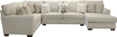 Jackson Furniture Middleton 3-Piece Cement Sectional Set