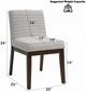 ACME Furniture Edwyn 2-Piece Brown/Gray Upholstered Side Chair Set-2