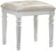 New Classic® Home Furnishings Valentino White Dressing Table Stool-0
