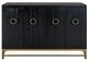 International Furniture Direct Dark Ebano Black Console-3