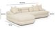 TOV Furniture Lulu 2-Piece Cream Left-Arm Facing Sectional-2