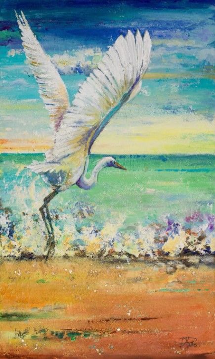 Classy Art Great Egret I by Patricia Pinto Wall Art-0