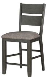 Mazin Furniture Baresford 5 Piece Gray Counter Height Dining Set-2