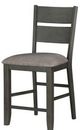 Mazin Furniture Baresford 5 Piece Gray Counter Height Dining Set-2