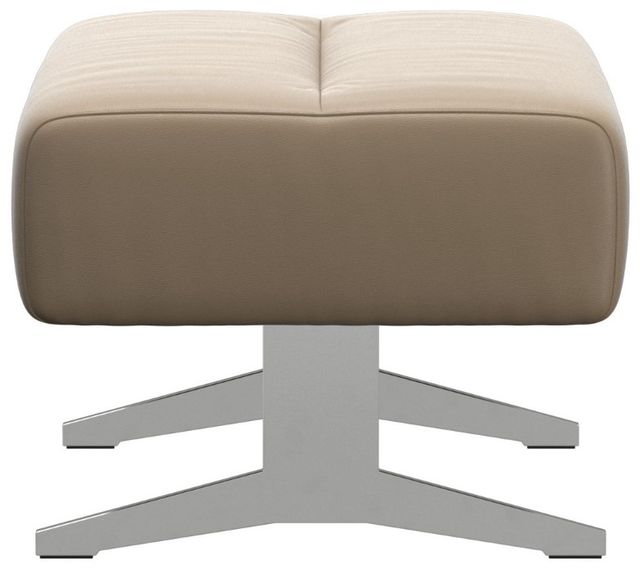 Stressless® by Ekornes® Customizable Stella Medium Ottoman with Steel Legs-3