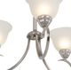 YHD Ribbon Falls Satin Nickel 3-Light Chandelier-3