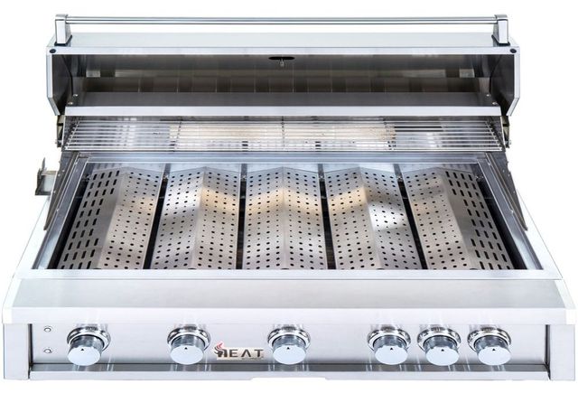 Heat 5-Burner Stainless Steel Built-In Liquid Propane Grill-3