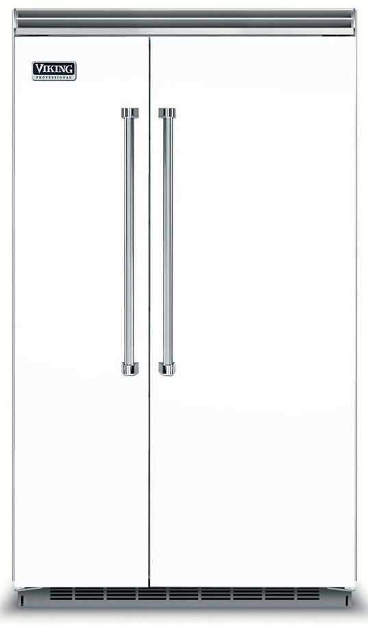 Viking® 5 Series 48 in. 29.1 Cu. Ft. White Built In Side By Side Refrigerator-0