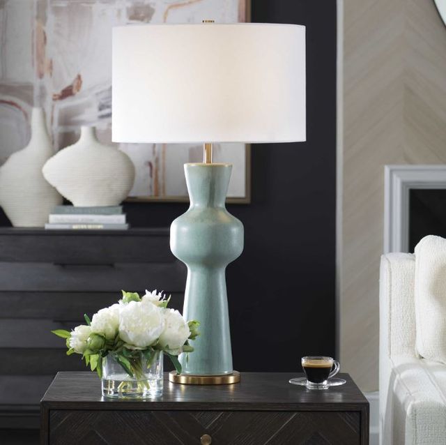 Uttermost® Pollard Slate Green Table Lamp-1