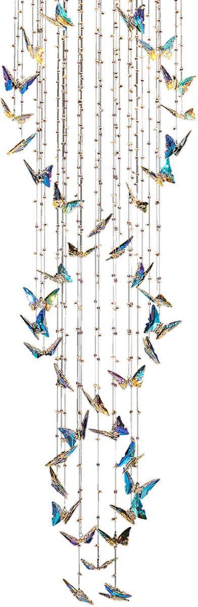 Michael Amini® Butterfly Dance Chrome Chandelier-0