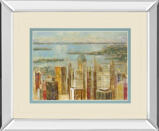 Classy Art Cityscape by Longo Mirror Framed Wall Art-0