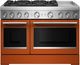 KitchenAid® 48" Scorched Orange Pro Style Dual Fuel Range with Chrome Electric Griddle-0