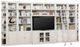 Parker House® Boca 9-Piece Cottage White Entertainment Wall with Corner Bookcases-0