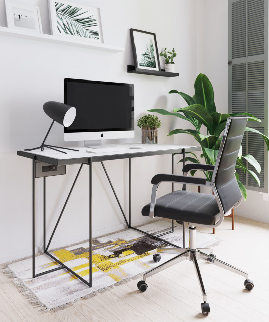 Zuo® Modern Liderato Black Office Chair-2