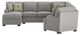 Emerald Home Analiese 5-Piece Light Gray Left-Arm Facing Sectional and Chaise-4