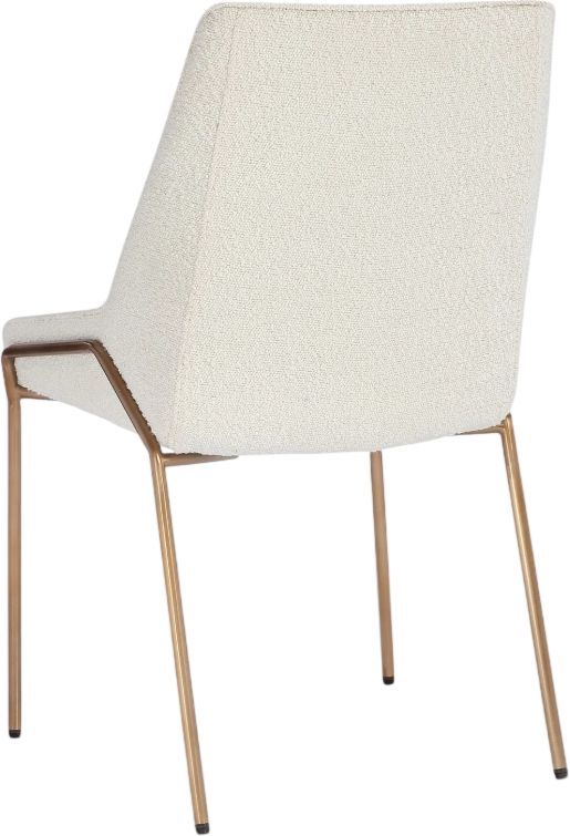 Modus Furniture Sunrise Cyrus Cottage Cheese/Brushed Bronze Upholstered Dining Chair-3