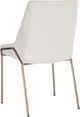 Modus Furniture Sunrise Cyrus Cottage Cheese/Brushed Bronze Upholstered Dining Chair-3