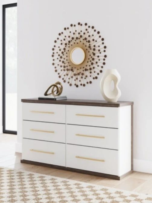 Signature Design by Ashley® Kendanport Brown/White Dresser-1