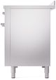 Ilve® Nostalgie II Series 48" Stainless Steel Pro Style Induction Range with Chrome Trim-4