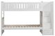 Mazin Furniture Galen White Twin/Twin Youth Step Bunk Bed-0