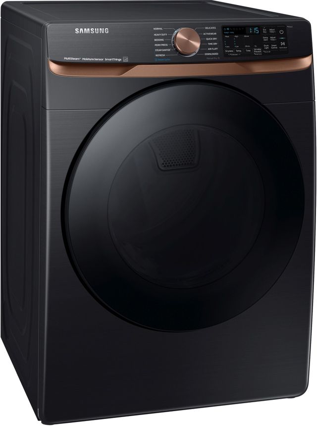 Samsung® 8300 Series 7.5 Cu. Ft. Brushed Black Front Load Electric Dryer-2