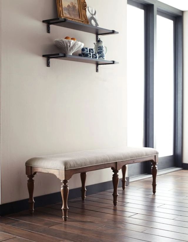 Kincaid® Weatherford Heather/White Belmont Dining Bench-1