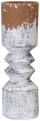 Harp & Finial® Baden Distressed Cream/Terracotta Large Vase-0