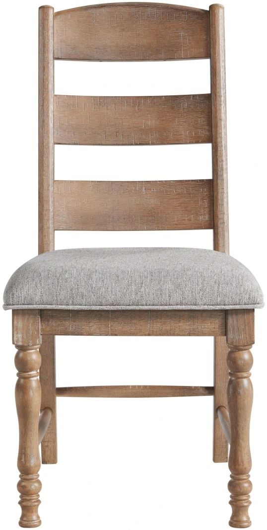Intercon Highland Gray/Rustic Sandwash Ladder Chair-1