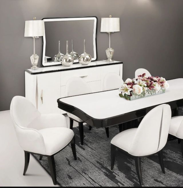 Michael Amini® Tuxedo Piano Keyboard Sideboard-1
