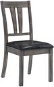 Elements International Nathan 6-Piece Black/Gray Dining Set-2