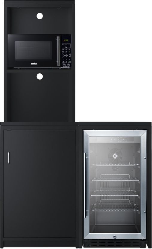 Summit 5 Piece Black Kitchenette-0
