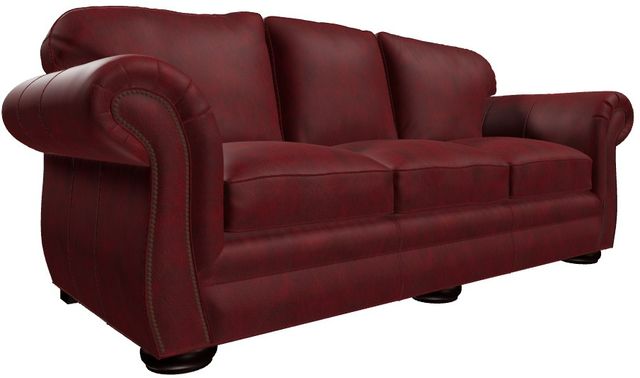 Craftmaster® Customizable CM Leather Bombay Shaped Arm Sofa-3