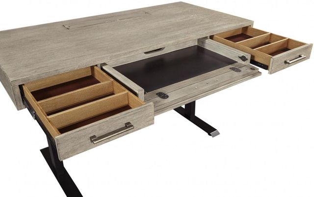 aspenhome® Platinum Gray Linen 60" Lift Desk-2