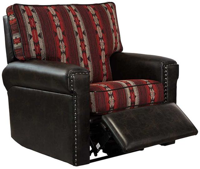 Marshfield Furniture Fairfield Black/Red Reclining Chair-1