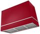 AGA Loge 48" Piccadilly Red Wall Mounted Range Hood with Polished Brass Trim-0