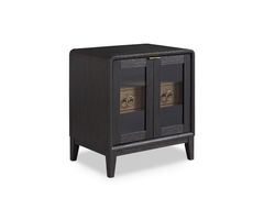 August Glass Door Nightstand