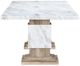Global Furniture USA D12 Gray/White Dining Table with Natural Base-2