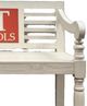 Million Dollar Rustic Frosted White Bench-1