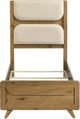 Coaster® Bennett Cream/Light Oak Youth Twin Upholstered Panel Bed-3